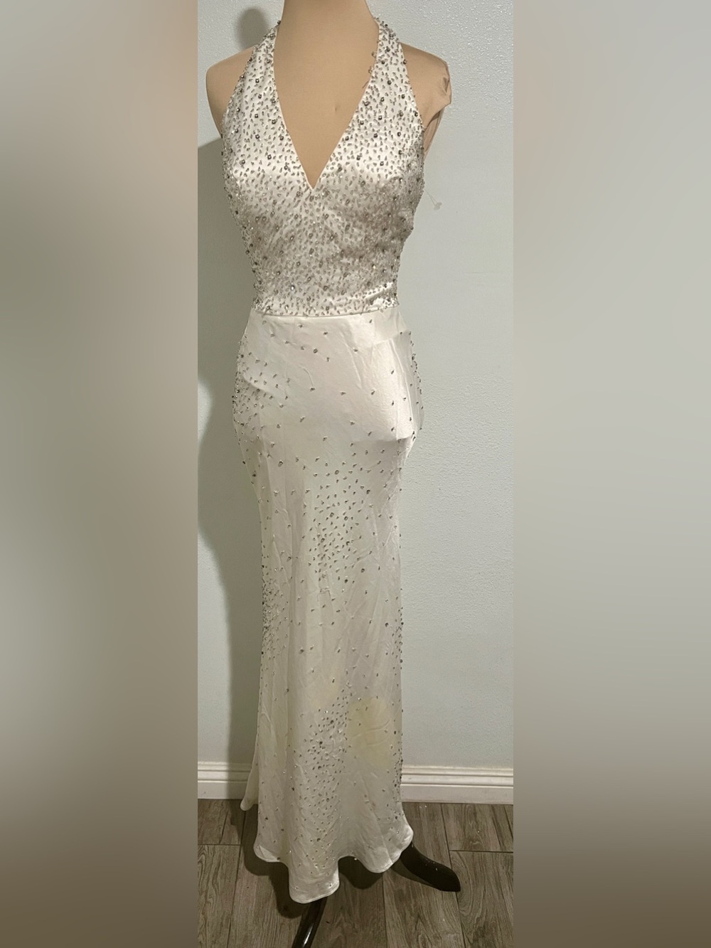 Vintage Lillie Rubin Beaded Halter Dress (Damaged)